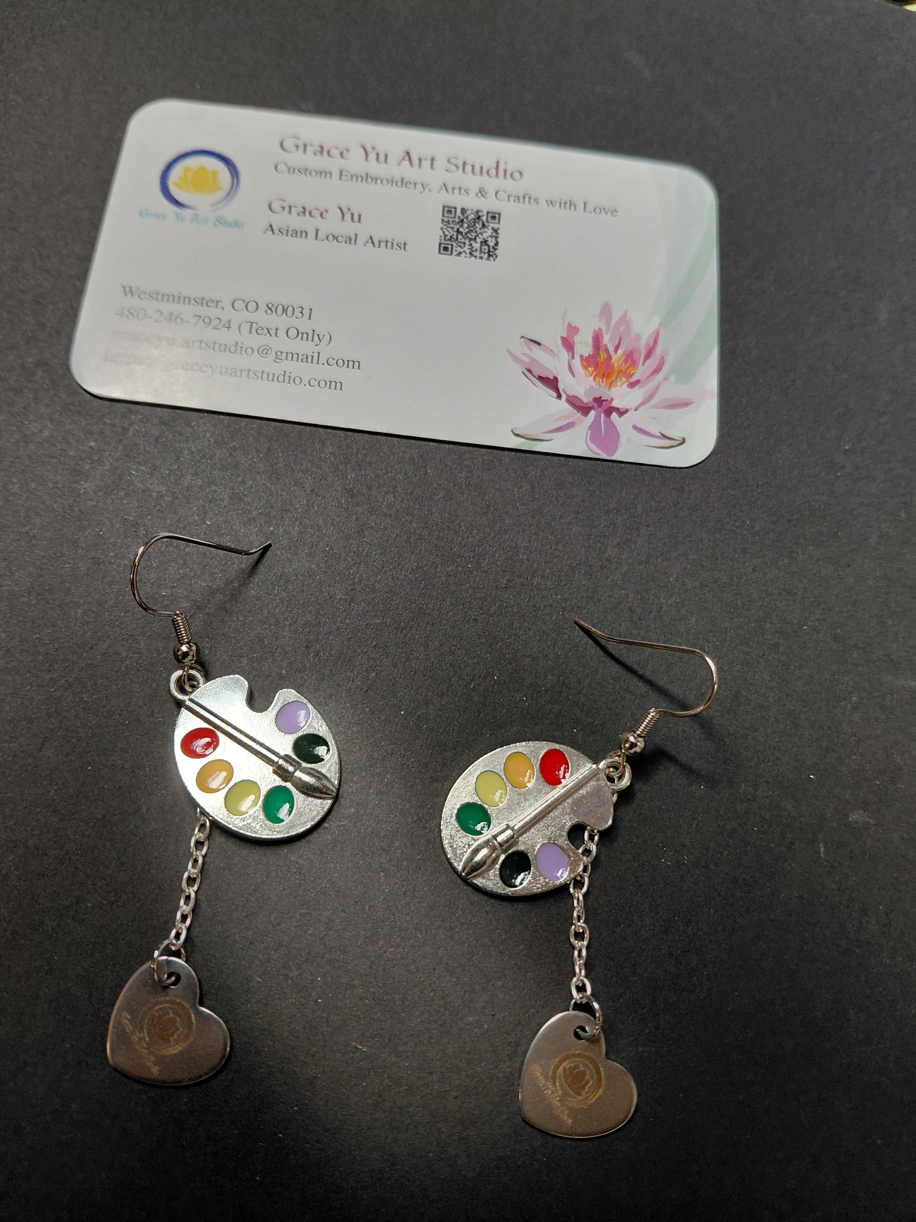 Artist Paletters handmade earrings