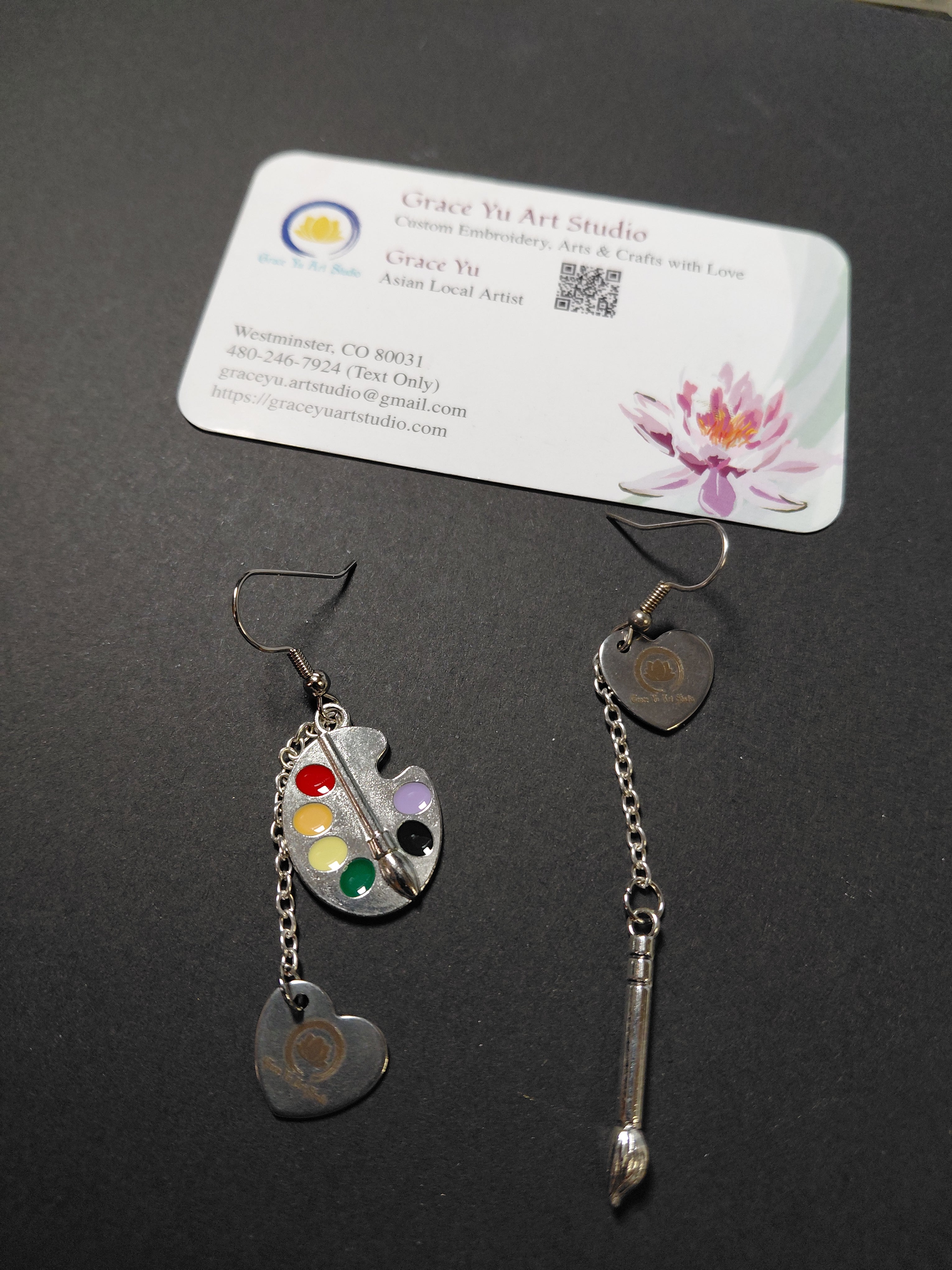 Artist unmatched handmade earrings